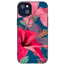 Fekete szilikon tok az alábbi mobiltelefonokra Apple iPhone 14 Plus - Hibiscus