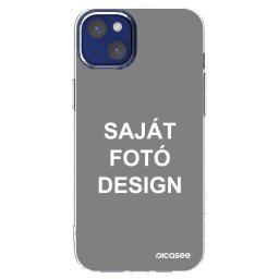 Átlátszó szilikon tok az alábbi mobiltelefonokra Apple iPhone 14 Plus - Saját fotó/motívum