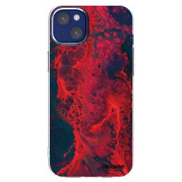 Átlátszó szilikon tok az alábbi mobiltelefonokra Apple iPhone 14 Plus - Organic red