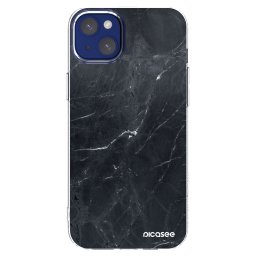 Átlátszó szilikon tok az alábbi mobiltelefonokra Apple iPhone 14 Plus - Black marble