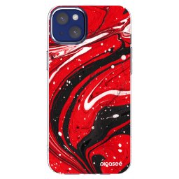 Átlátszó szilikon tok az alábbi mobiltelefonokra Apple iPhone 14 Plus - Red black