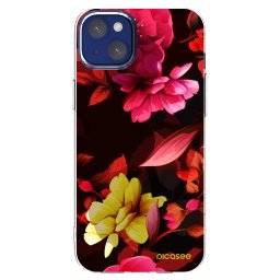 Átlátszó szilikon tok az alábbi mobiltelefonokra Apple iPhone 14 Plus - Dark Peonny