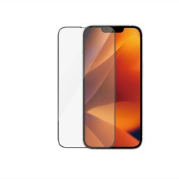 3x 3D üvegfólia kerettel az alábbi mobiltelefonokra Apple iPhone 14 Plus - fekete - 2+1 ingyen