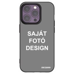 Fekete szilikon tok az alábbi mobiltelefonokra Apple iPhone 14 Pro - Saját fotó/motívum