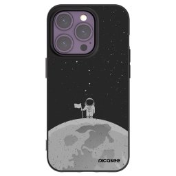 Fekete szilikon tok az alábbi mobiltelefonokra Apple iPhone 14 Pro - Astronaut