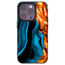 Fekete szilikon tok az alábbi mobiltelefonokra Apple iPhone 14 Pro - Gold blue