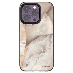 Fekete szilikon tok az alábbi mobiltelefonokra Apple iPhone 14 Pro - Cream marble
