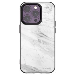 Fekete szilikon tok az alábbi mobiltelefonokra Apple iPhone 14 Pro - White marble