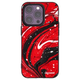 Fekete szilikon tok az alábbi mobiltelefonokra Apple iPhone 14 Pro - Red black