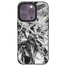 Fekete szilikon tok az alábbi mobiltelefonokra Apple iPhone 14 Pro - Chrome