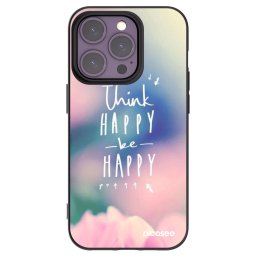 Fekete szilikon tok az alábbi mobiltelefonokra Apple iPhone 14 Pro - Think happy be happy