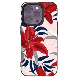 Fekete szilikon tok az alábbi mobiltelefonokra Apple iPhone 14 Pro - Red Lily