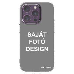 Átlátszó szilikon tok az alábbi mobiltelefonokra Apple iPhone 14 Pro - Saját fotó/motívum