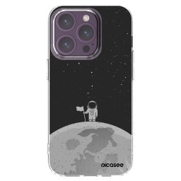 Átlátszó szilikon tok az alábbi mobiltelefonokra Apple iPhone 14 Pro - Astronaut