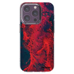 Átlátszó szilikon tok az alábbi mobiltelefonokra Apple iPhone 14 Pro - Organic red
