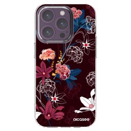 Átlátszó szilikon tok az alábbi mobiltelefonokra Apple iPhone 14 Pro - Dark Meadow