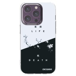 Átlátszó szilikon tok az alábbi mobiltelefonokra Apple iPhone 14 Pro - Life - Death