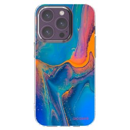 Átlátszó szilikon tok az alábbi mobiltelefonokra Apple iPhone 14 Pro - Rainbow