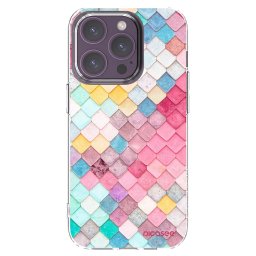 Átlátszó szilikon tok az alábbi mobiltelefonokra Apple iPhone 14 Pro - Colorful roof