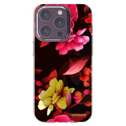Átlátszó szilikon tok az alábbi mobiltelefonokra Apple iPhone 14 Pro - Dark Peonny