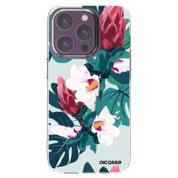 Átlátszó szilikon tok az alábbi mobiltelefonokra Apple iPhone 14 Pro - Rhododendron