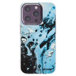 Átlátszó szilikon tok az alábbi mobiltelefonokra Apple iPhone 14 Pro - Organic blue