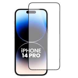 3D üvegfólia kerettel az alábbi mobiltelefonokra Apple iPhone 14 Pro - fekete