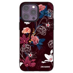 Fekete szilikon tok az alábbi mobiltelefonokra Apple iPhone 14 Pro Max - Dark Meadow