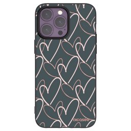 Fekete szilikon tok az alábbi mobiltelefonokra Apple iPhone 14 Pro Max - Lots of love