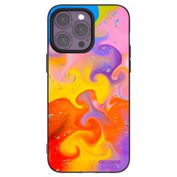 Fekete szilikon tok az alábbi mobiltelefonokra Apple iPhone 14 Pro Max - Bubbles