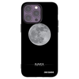 Fekete szilikon tok az alábbi mobiltelefonokra Apple iPhone 14 Pro Max - Moon Minimal