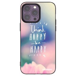 Fekete szilikon tok az alábbi mobiltelefonokra Apple iPhone 14 Pro Max - Think happy be happy