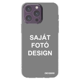 Átlátszó szilikon tok az alábbi mobiltelefonokra Apple iPhone 14 Pro Max - Saját fotó/motívum