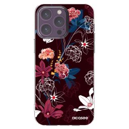 Átlátszó szilikon tok az alábbi mobiltelefonokra Apple iPhone 14 Pro Max - Dark Meadow