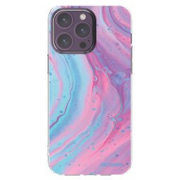 Átlátszó szilikon tok az alábbi mobiltelefonokra Apple iPhone 14 Pro Max - Pink liquid