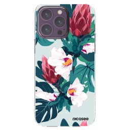 Átlátszó szilikon tok az alábbi mobiltelefonokra Apple iPhone 14 Pro Max - Rhododendron