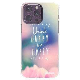 Átlátszó szilikon tok az alábbi mobiltelefonokra Apple iPhone 14 Pro Max - Think happy be happy