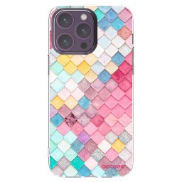 Átlátszó szilikon tok az alábbi mobiltelefonokra Apple iPhone 14 Pro Max - Colorful roof