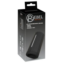 Rebel Blow Job - akkus, 3 funkciós maszturbátor férfiaknak (fekete)