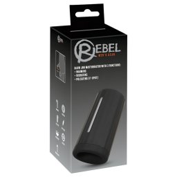Rebel Blow Job - akkus, 3 funkciós maszturbátor férfiaknak (fekete)