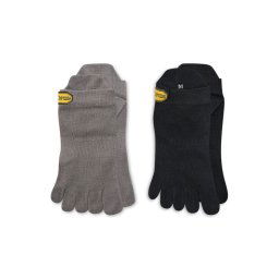 Vibram Fivefingers 2 pár/csomag unisex bokazokni Pack Sock S15N23P Fekete