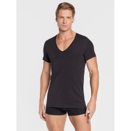HOM Trikó Supreme 401331 Fekete Regular Fit