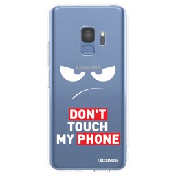 Átlátszó szilikon tok az alábbi mobiltelefonokra Samsung Galaxy S9 G960F - Angry Eyes - Transparent