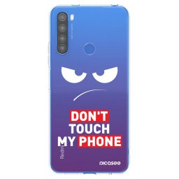 Átlátszó szilikon tok az alábbi mobiltelefonokra Xiaomi Redmi Note 8T - Angry Eyes - Transparent