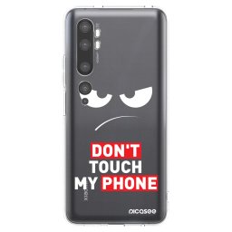 Átlátszó szilikon tok az alábbi mobiltelefonokra Xiaomi Mi Note 10 (Pro) - Angry Eyes - Transparent