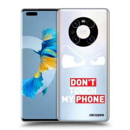 Átlátszó szilikon tok az alábbi mobiltelefonokra Huawei Mate 40 Pro - Cloudy Eye - Transparent