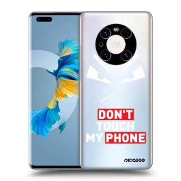 Átlátszó szilikon tok az alábbi mobiltelefonokra Huawei Mate 40 Pro - Evil Eye - Transparent