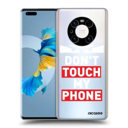 Átlátszó szilikon tok az alábbi mobiltelefonokra Huawei Mate 40 Pro - Shadow Eye - Transparent
