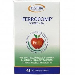 Ferrocomp Forte + B12-vitamin tabletta - 45db