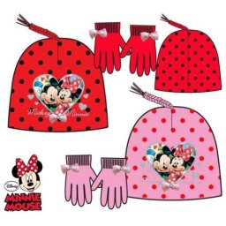 Minnie kötött sapka+kesztyű szett